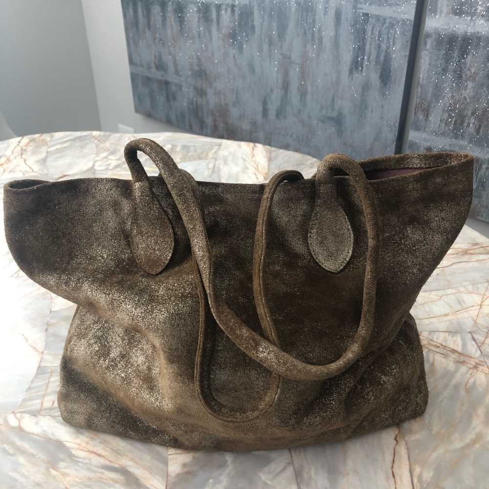 Suede bag